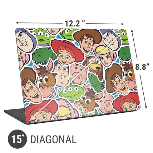Disney Toy Story Collages Portrait Universal Laptop 15in (12.2 x 8.8in) Skin